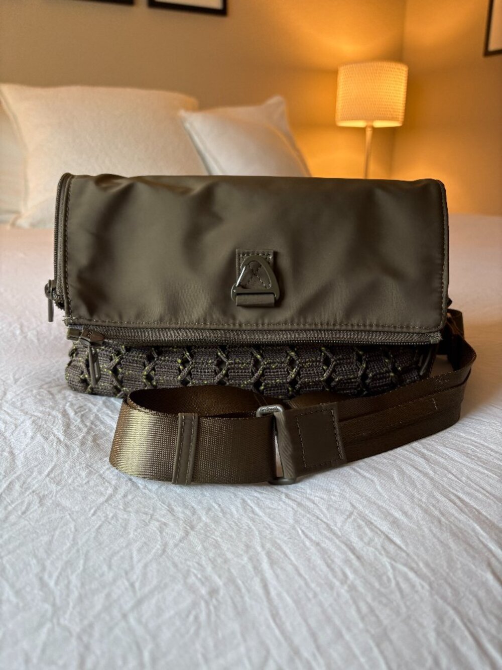NEW Desigual Convertible Crossbody Bag - Khaki